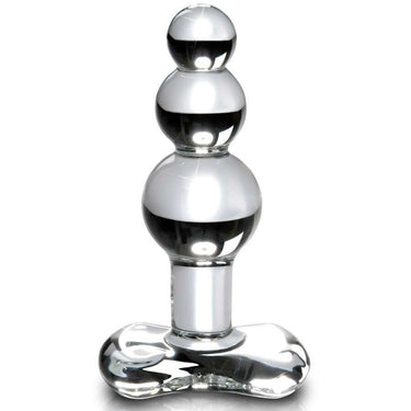 Tappo in Vetro Icicle di Lusso per Gioco Anale, Elegante e Sicuro